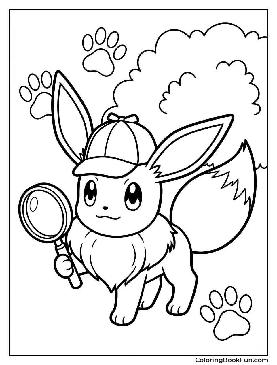 Detective Eevee with Magnifier