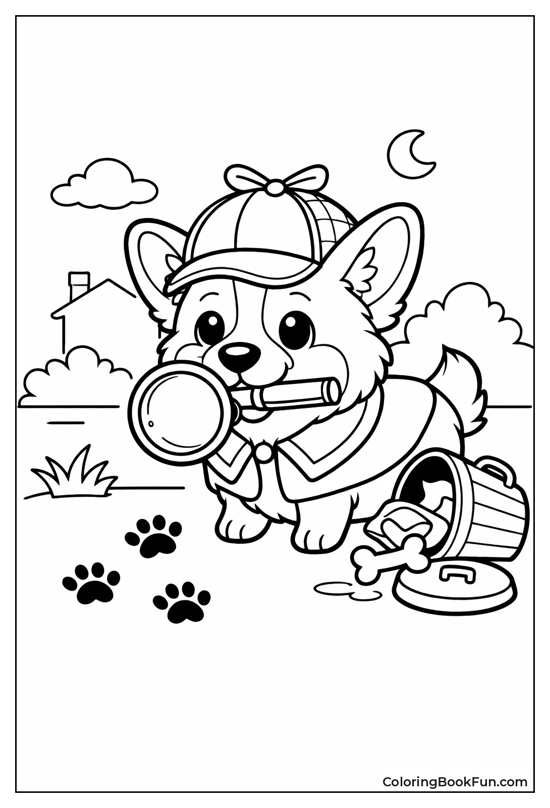 Detective Sherlock Corgi