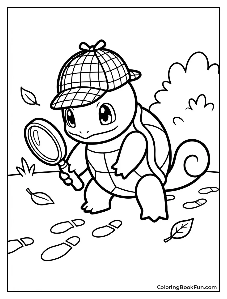 Detective Squirtle with Magnifier