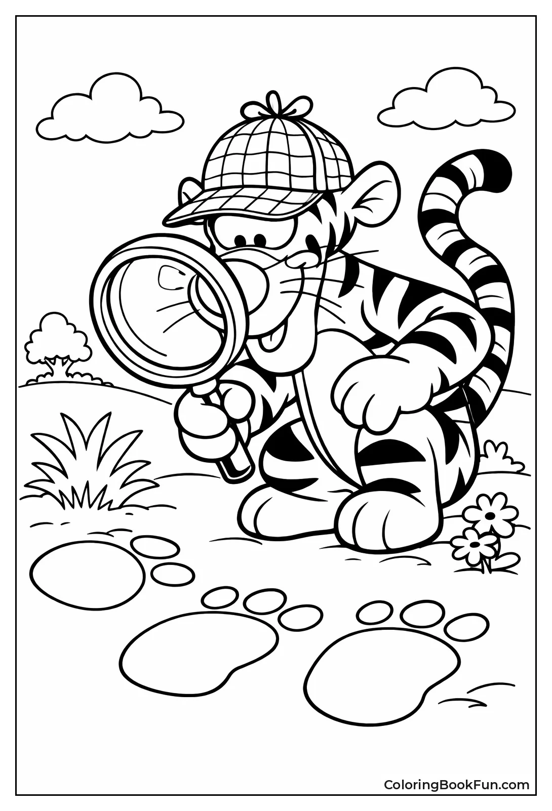 Detective Tigger Hunts Heffalump Tracks