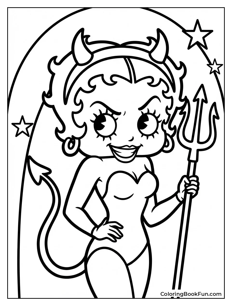 Betty Dresses as Naughty Devil