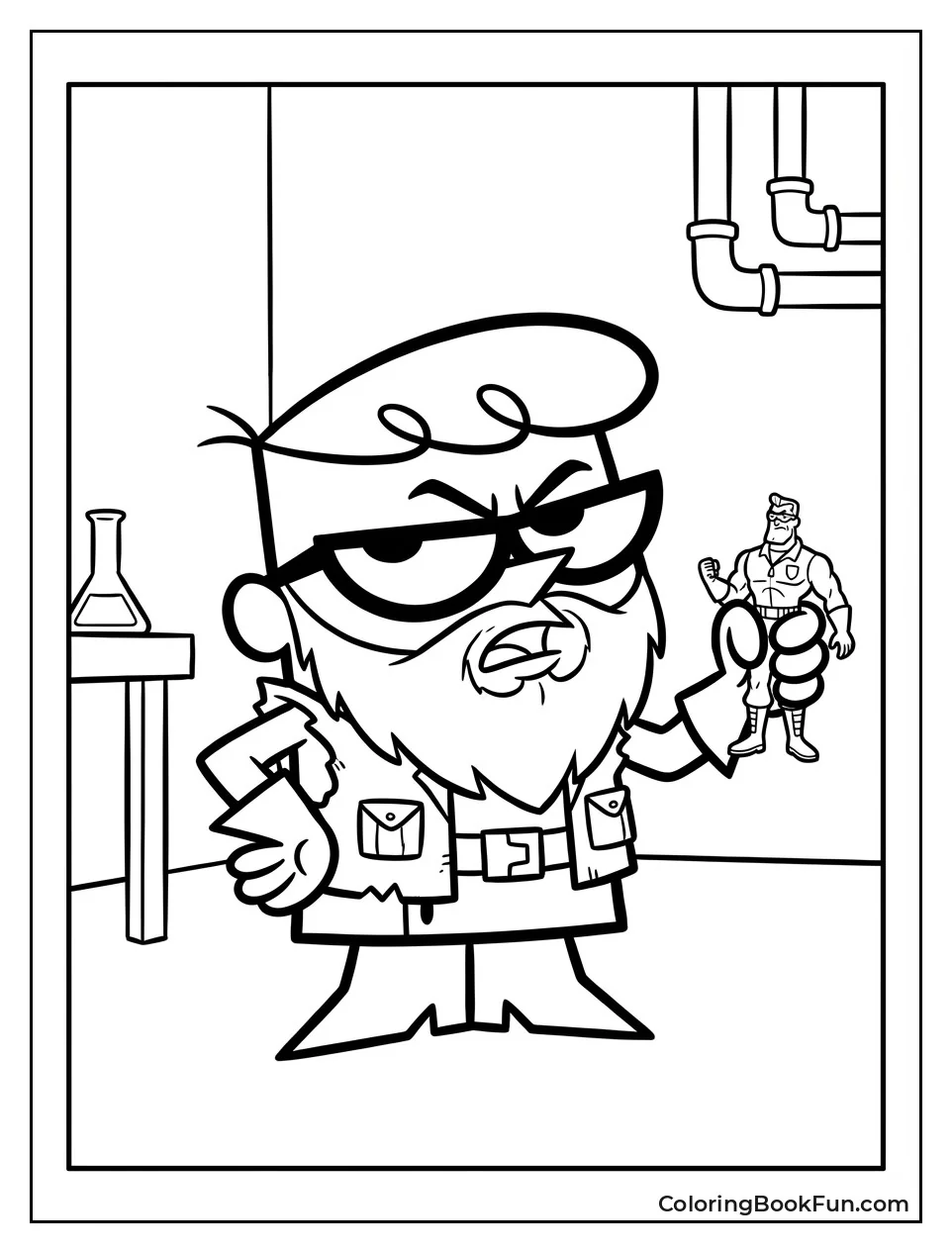 Dexter Holds Action Hank Figure