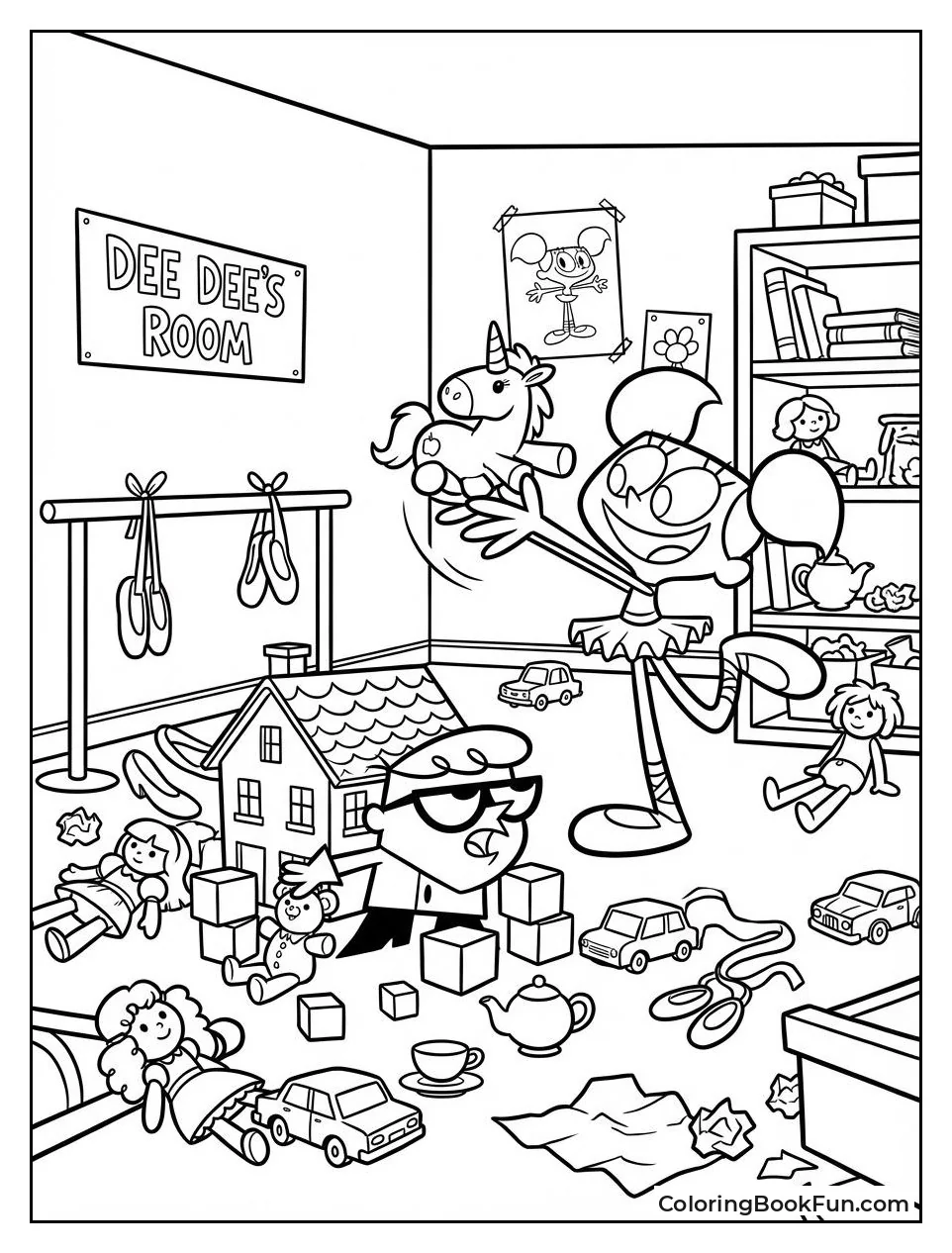 Messy Room Full of Toys