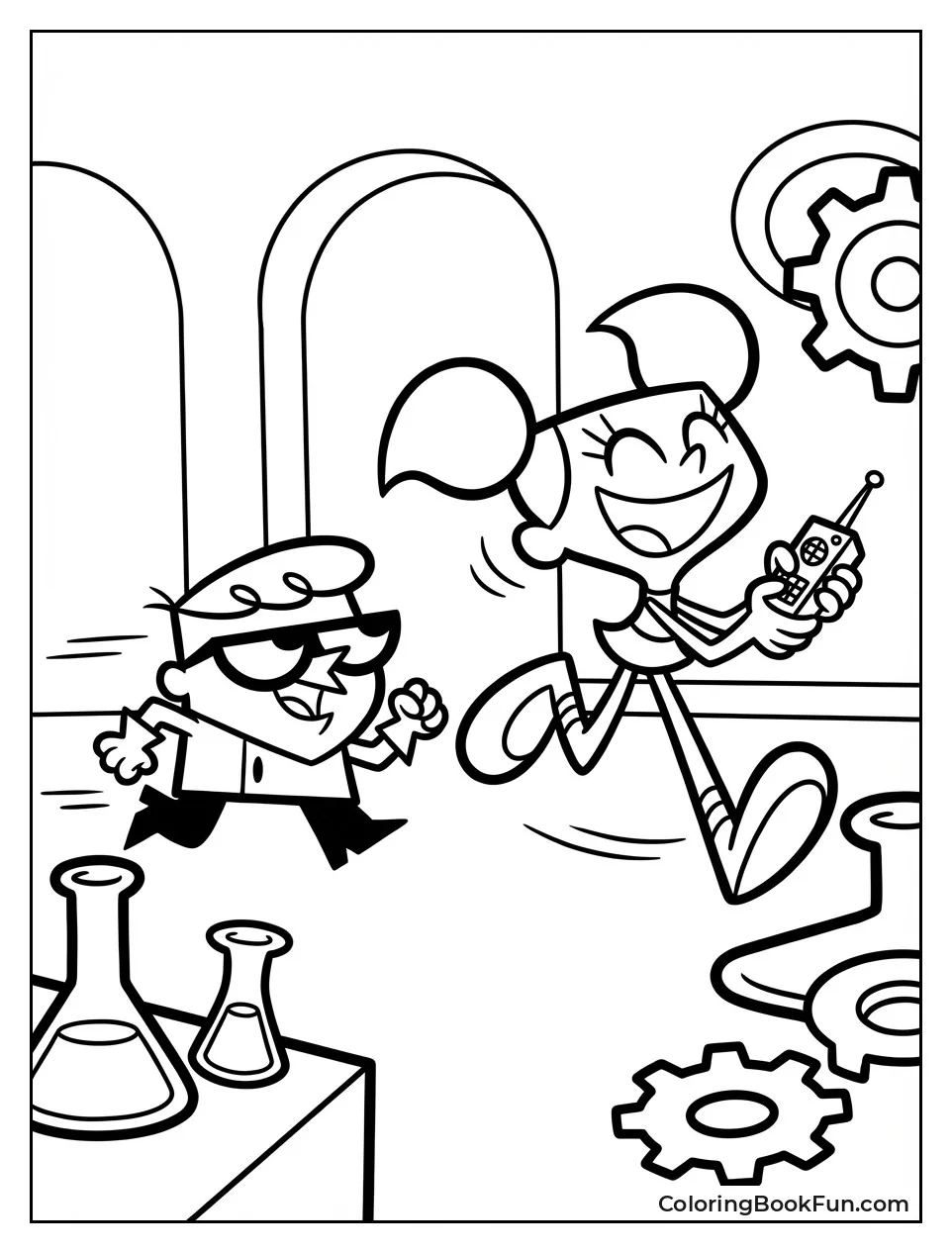 Dexter Chases Dee Dee Fast