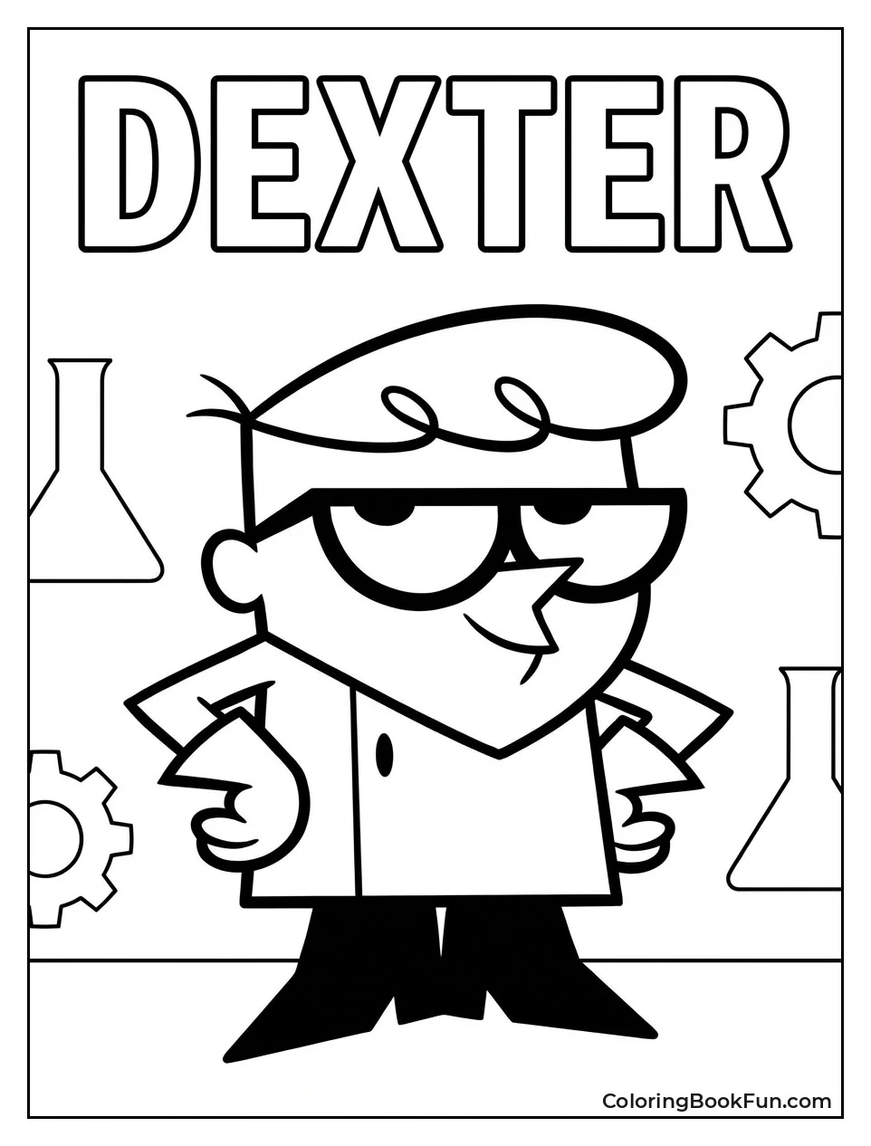 Proud Dexter Poses in Lab Coat