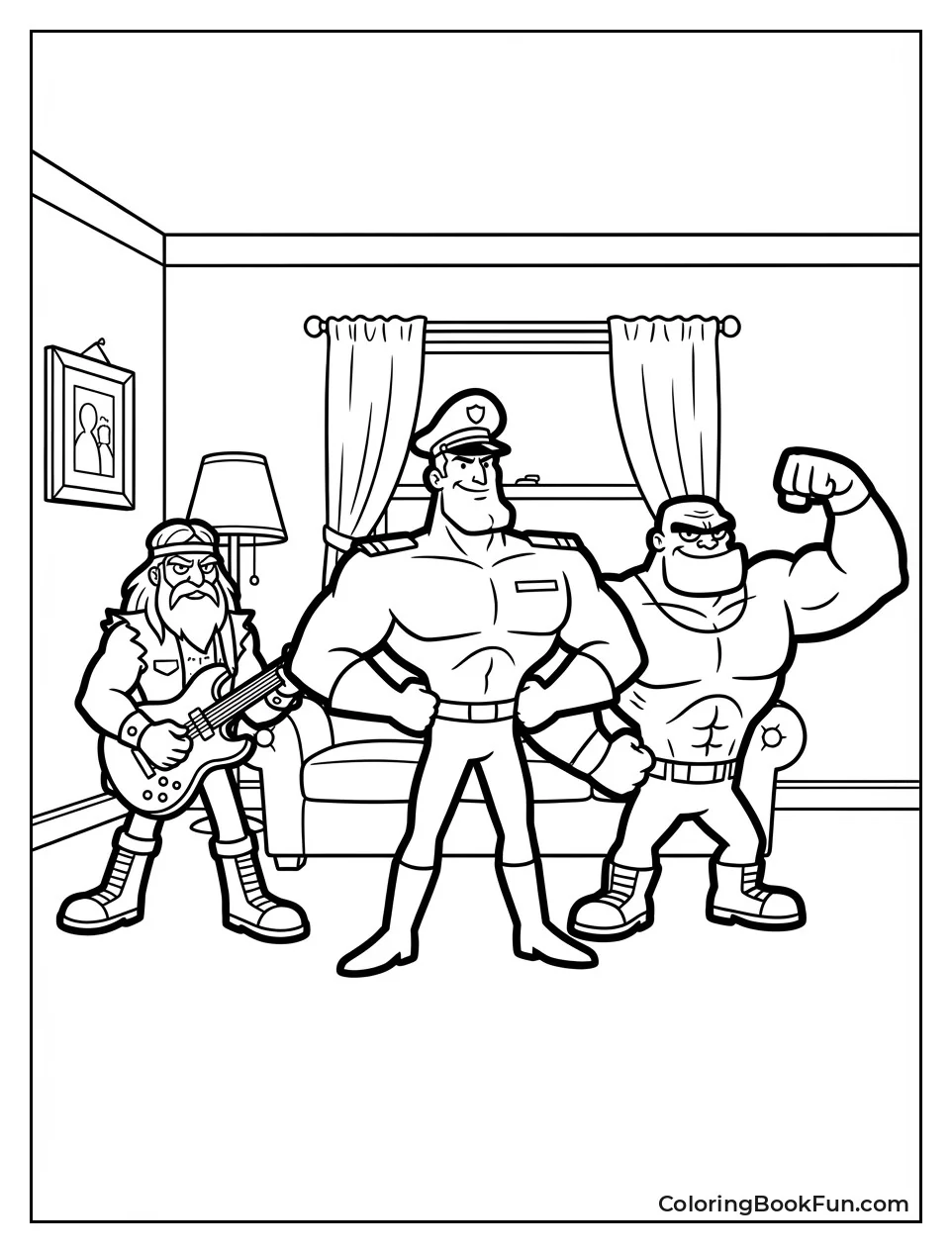 Justice Friends Strike Hero Pose