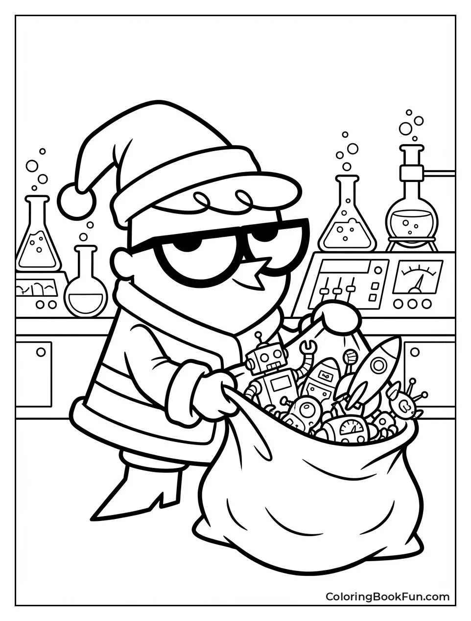 Santa Dexter Carries Toy Sack