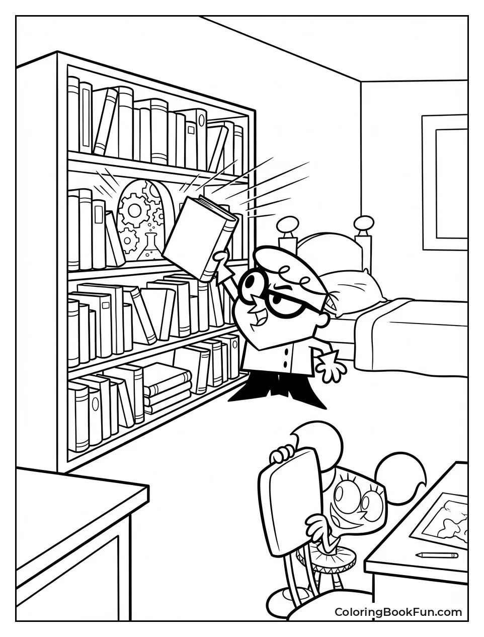 Dexter Pulls Secret Book