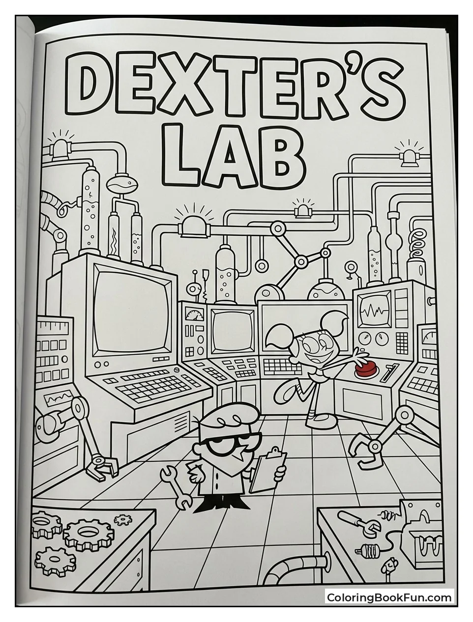 Busy Lab with Blinking Lights