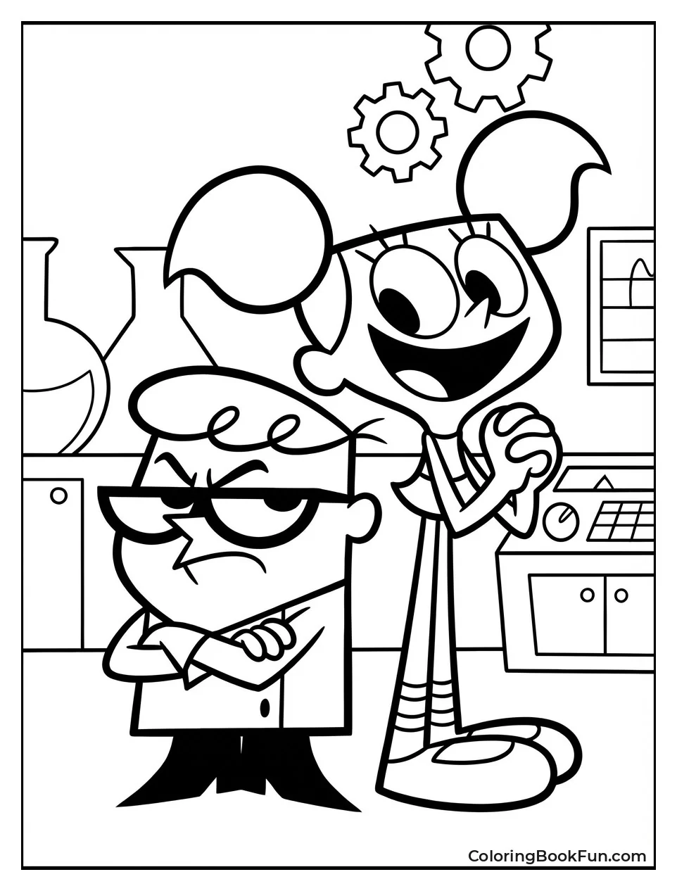 Siblings Stand Back to Back