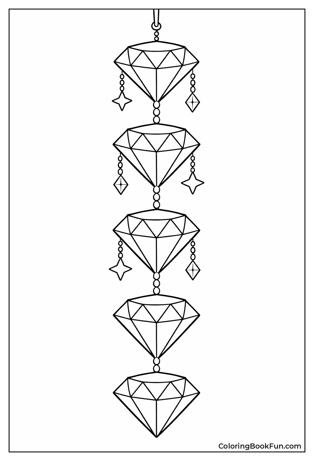 Connected Diamond Garland Chain