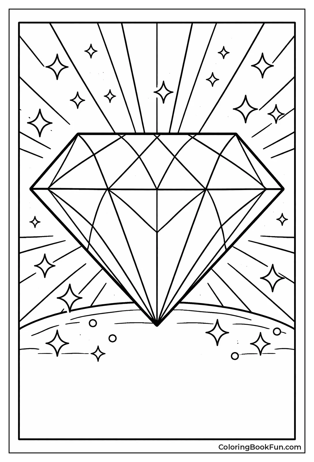 Stained Glass Diamond Window