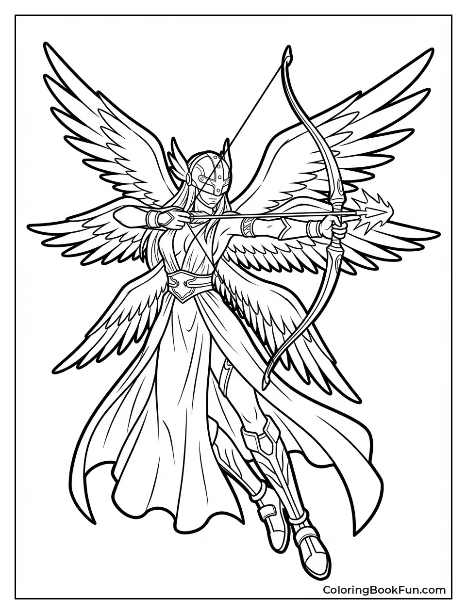 Angewomon Drawing Holy Arrows