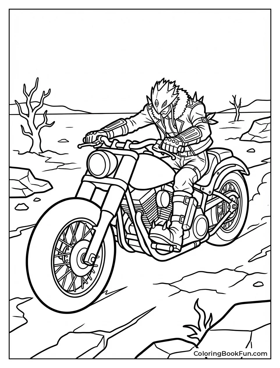 Beelzemon Riding Giant Bike