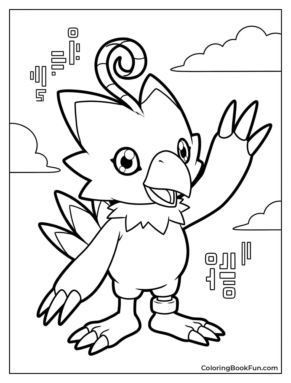 Biyomon Waving with Wings