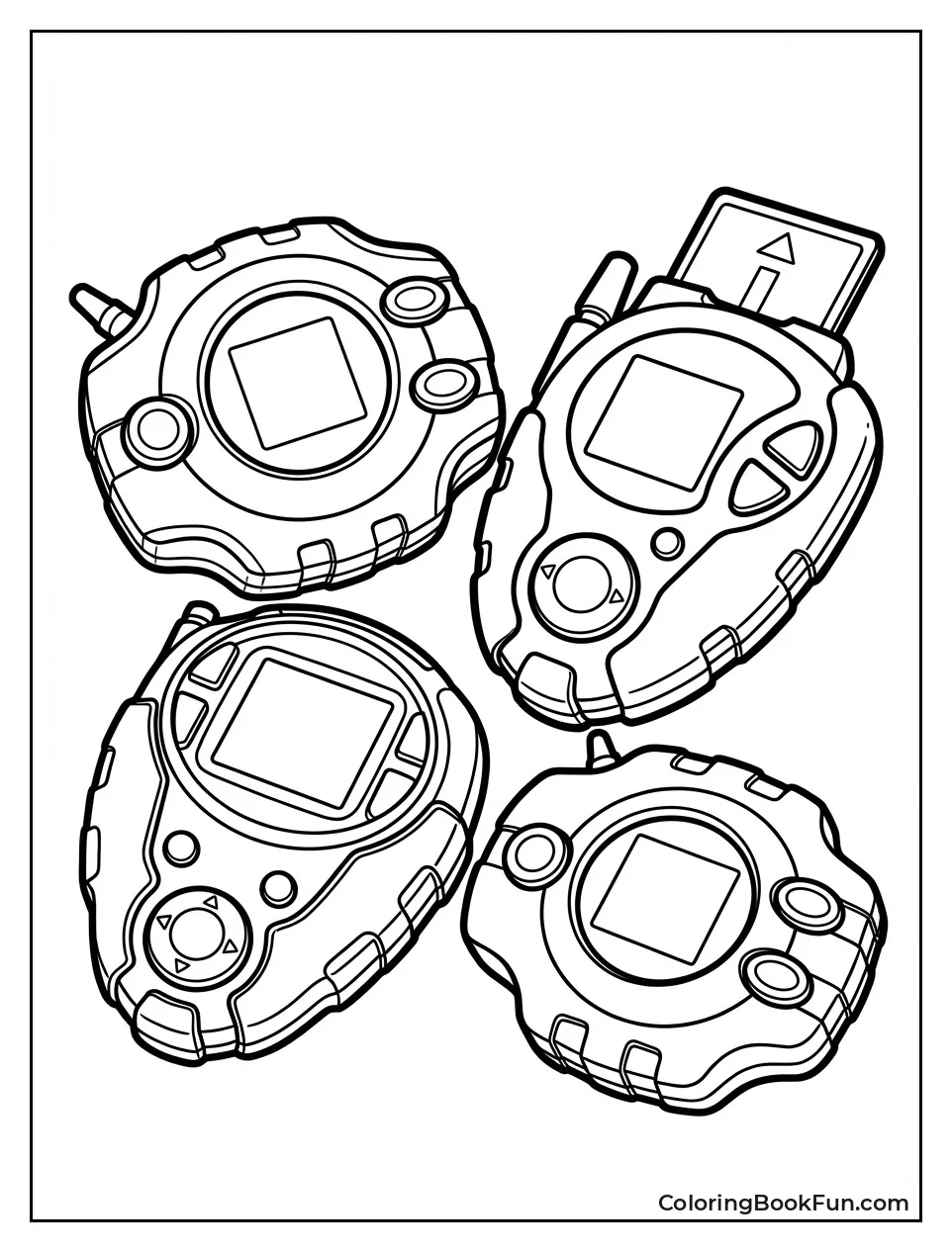 Digivice Models Arranged Nicely