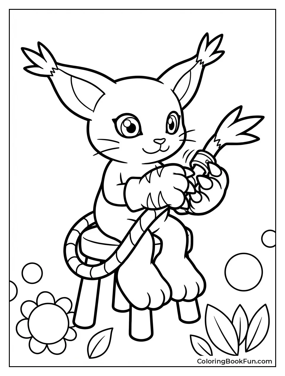 Gatomon Polishing Tail Ring