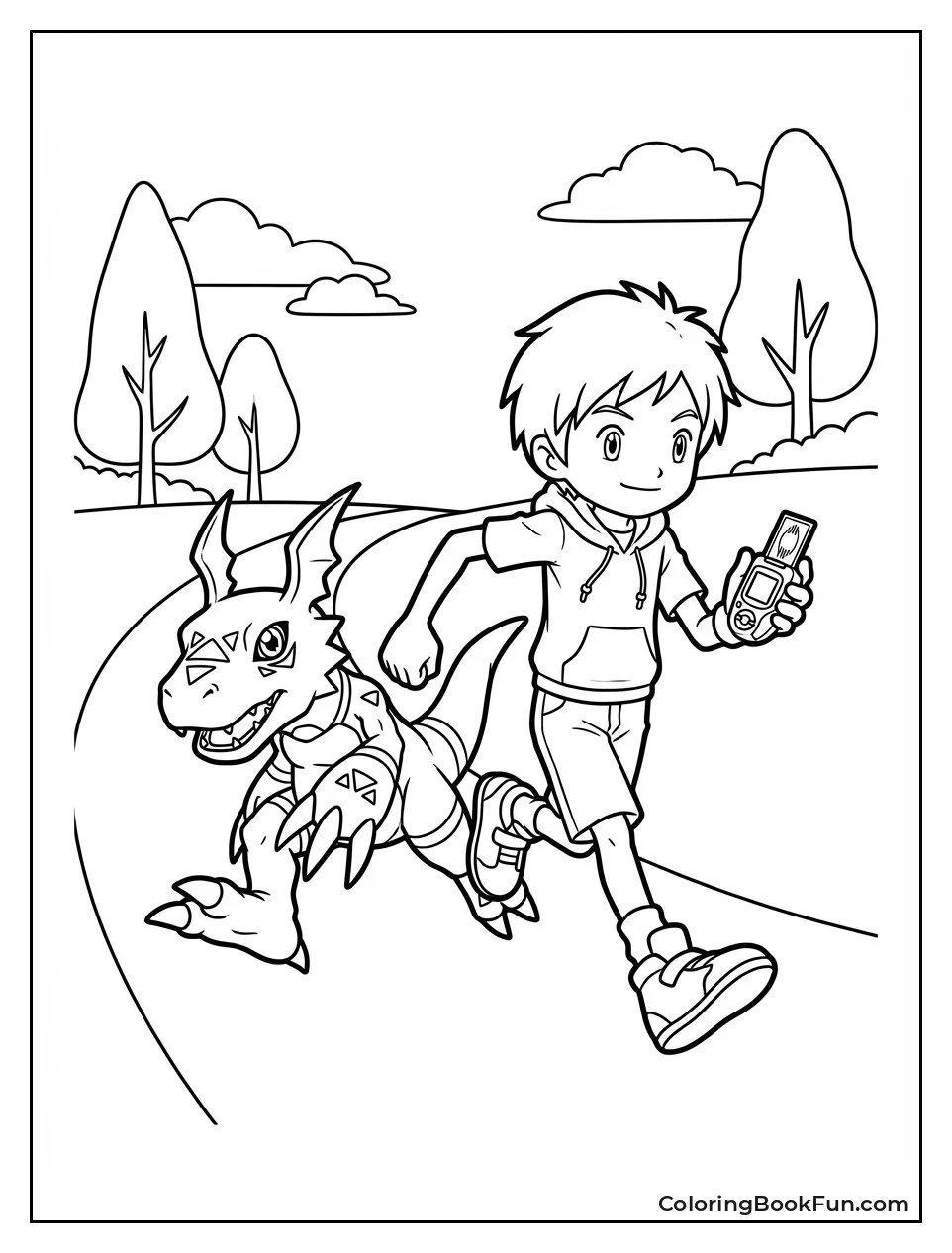 Guilmon Running with Card Swipe