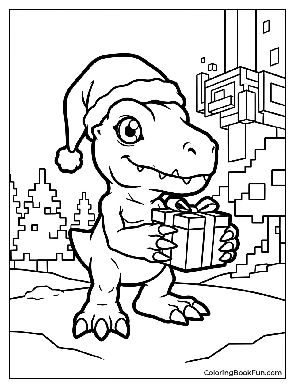 Agumon Wearing Santa Hat