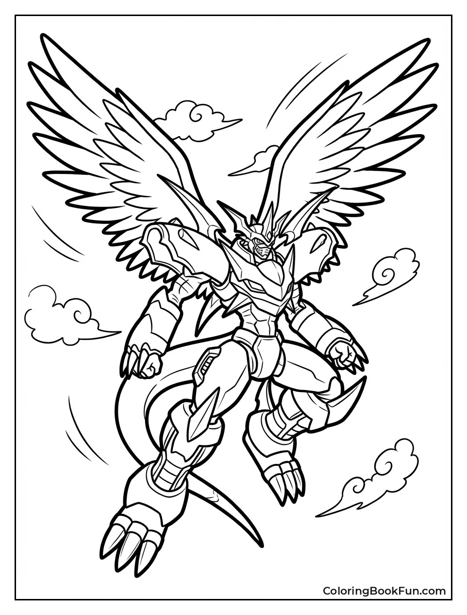 Imperialdramon Soaring with Wings