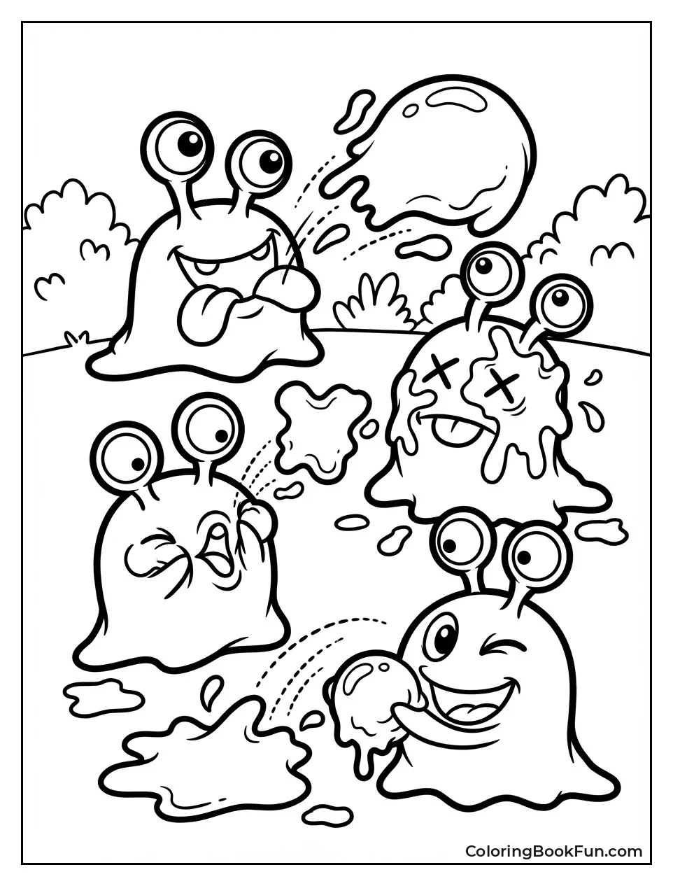 Numemon Throwing Gooey Slime