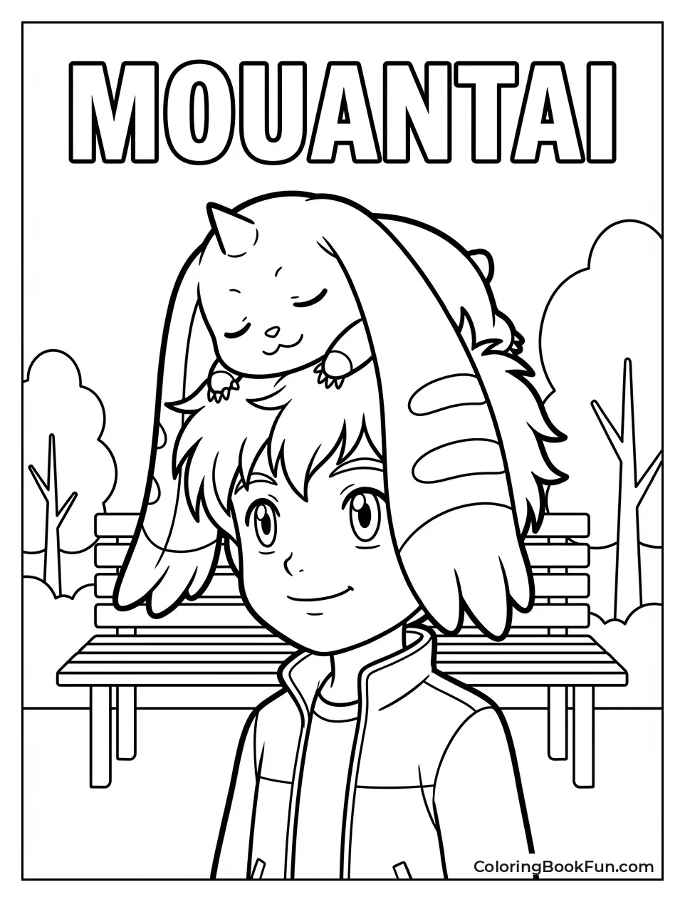 Terriermon Relaxing on Head