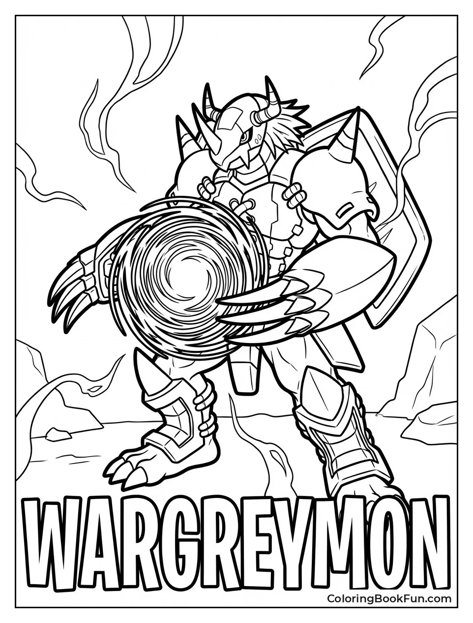 WarGreymon Forming Energy Sphere