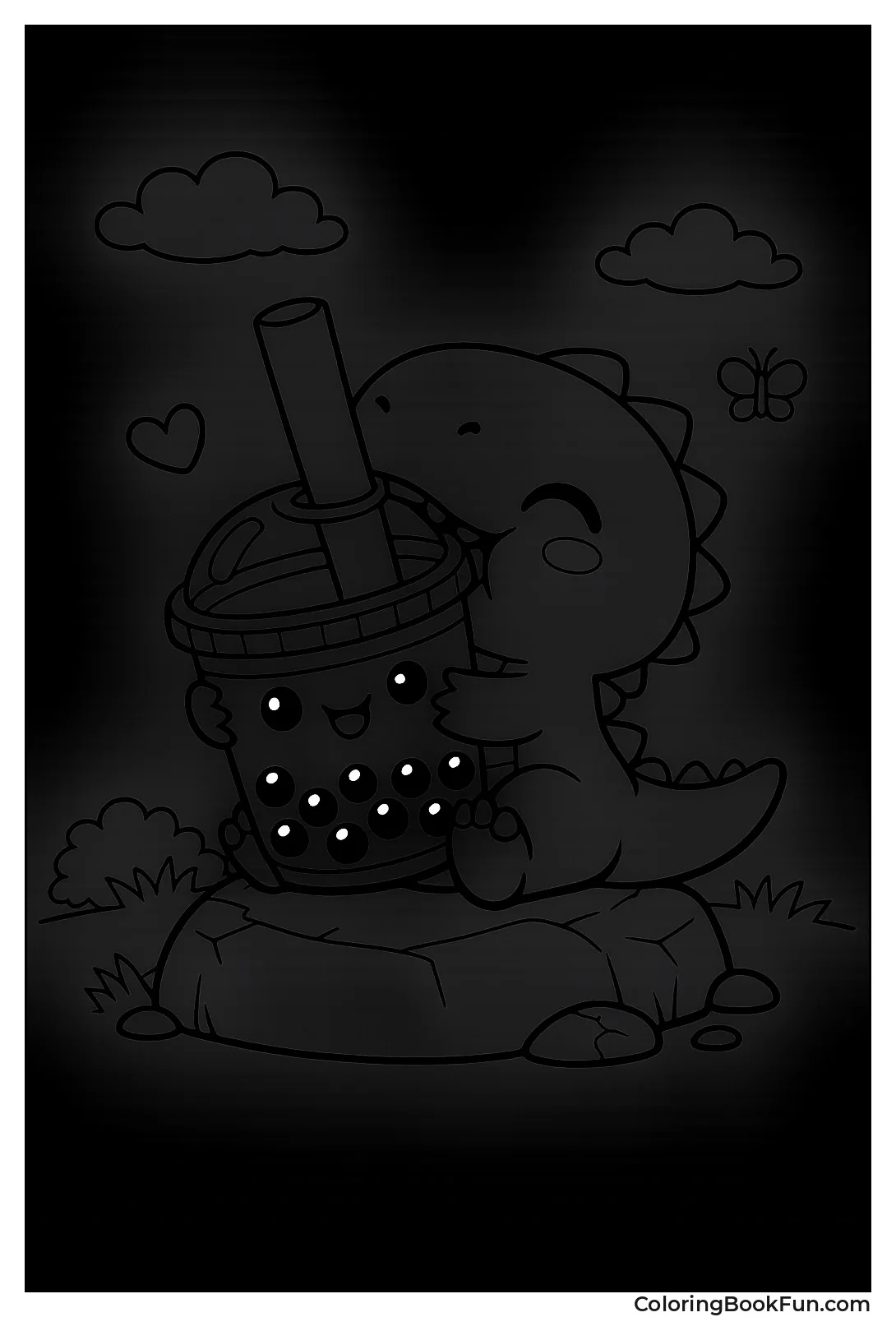 Dino Holding Giant Boba