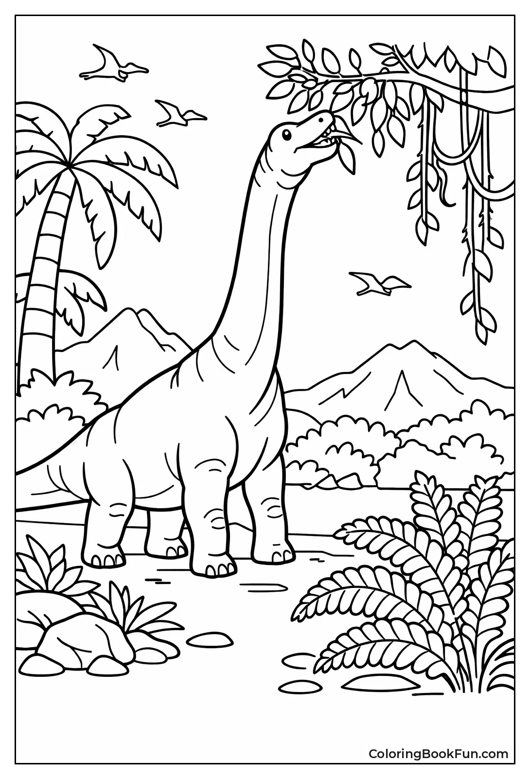 Brachiosaurus Reaches High Leaves
