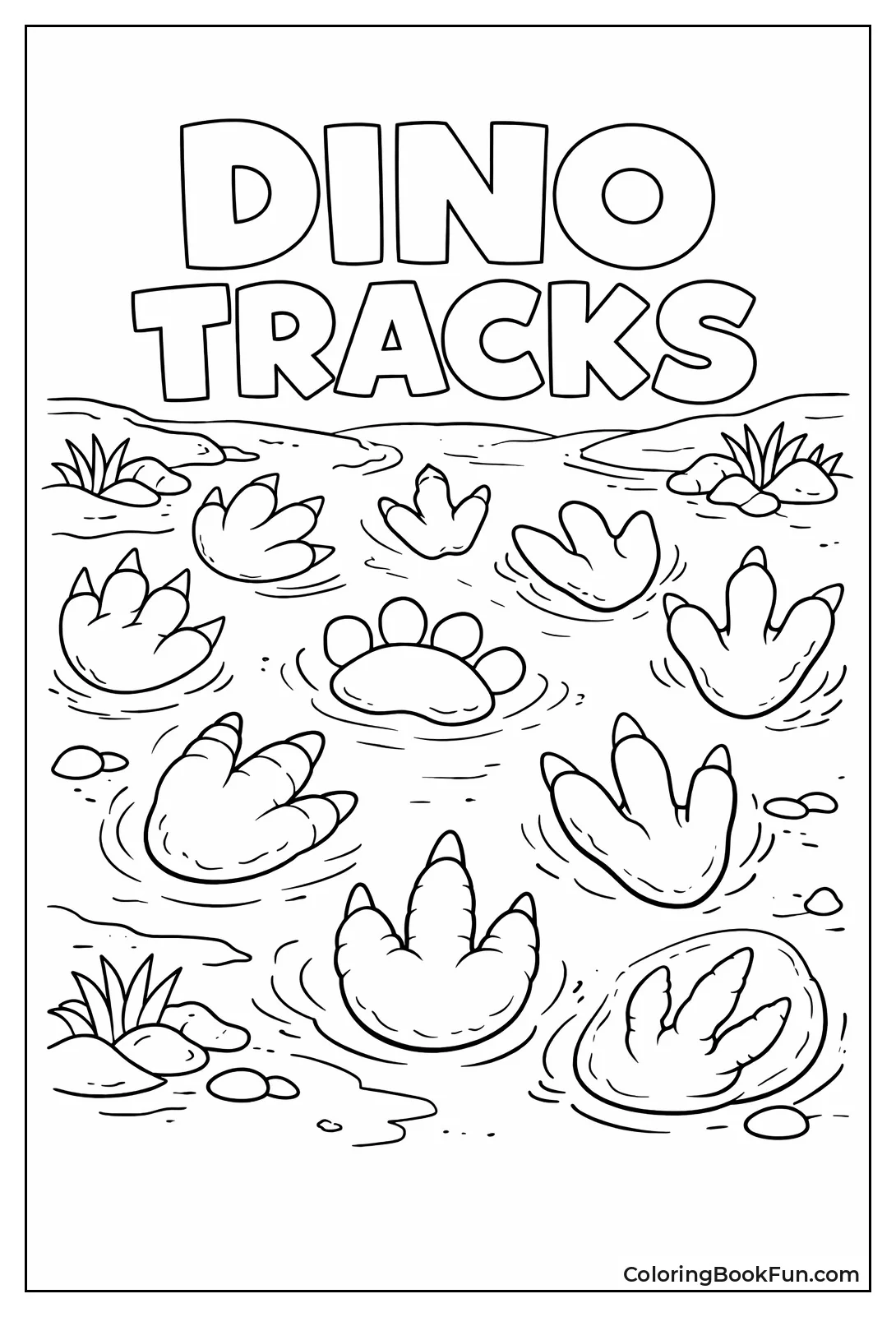 Dino Footprints Trail Sand