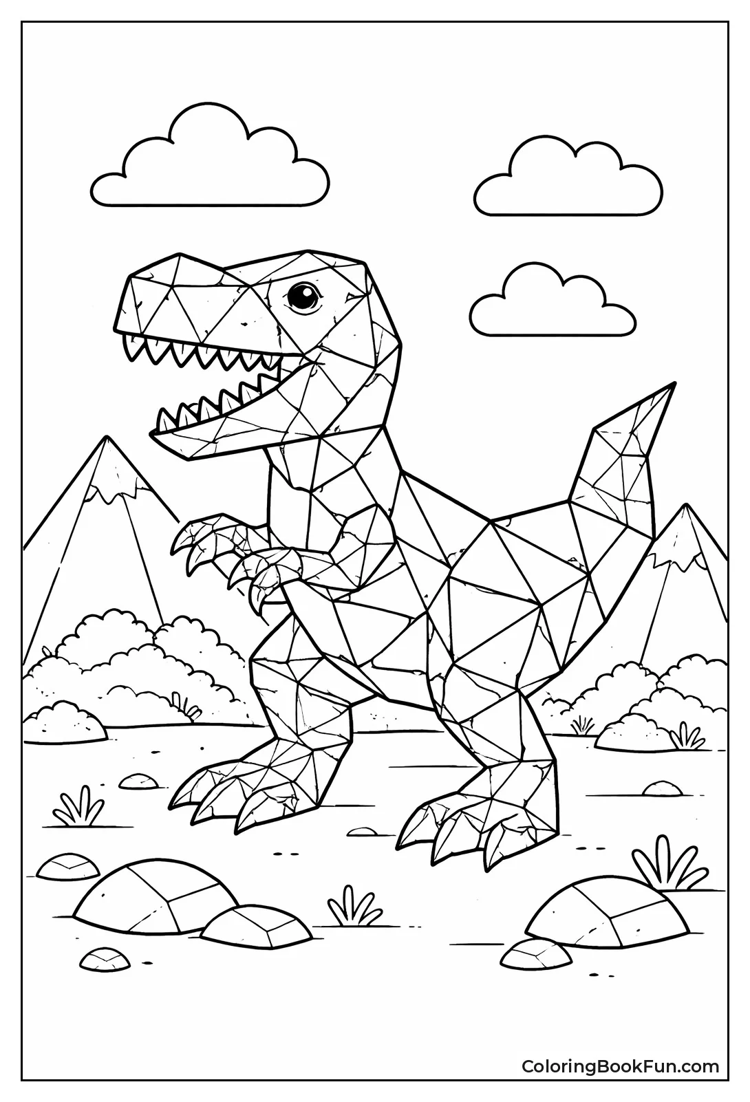 Geometric T-Rex Shapes