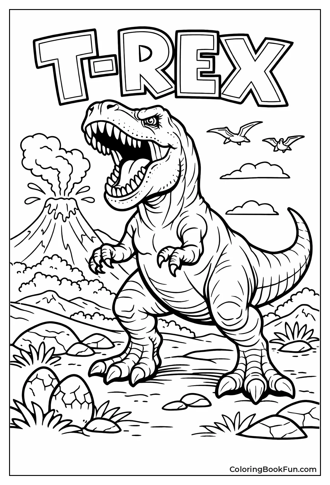 Roaring T-Rex Shows Teeth