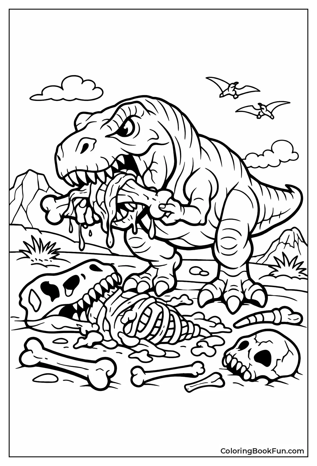 T-Rex Feasts on Meal