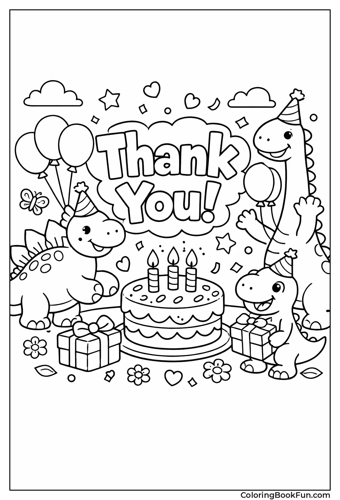 Dinosaurs Party with Balloons