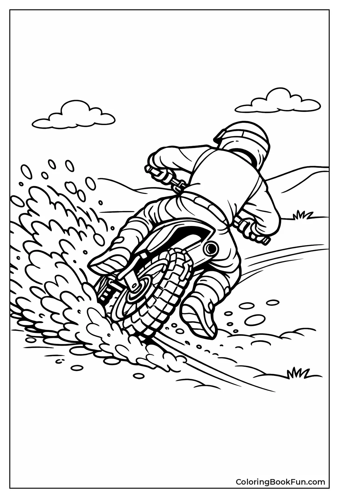 Roost Kicking Dirt Turn