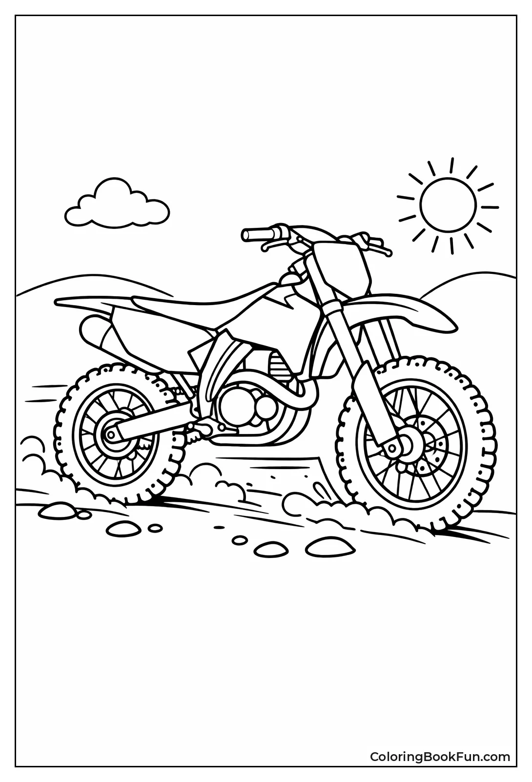 Blank Graphics Dirt Bike