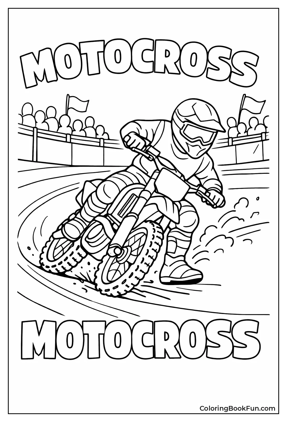 Leaning Dirt Track Turn