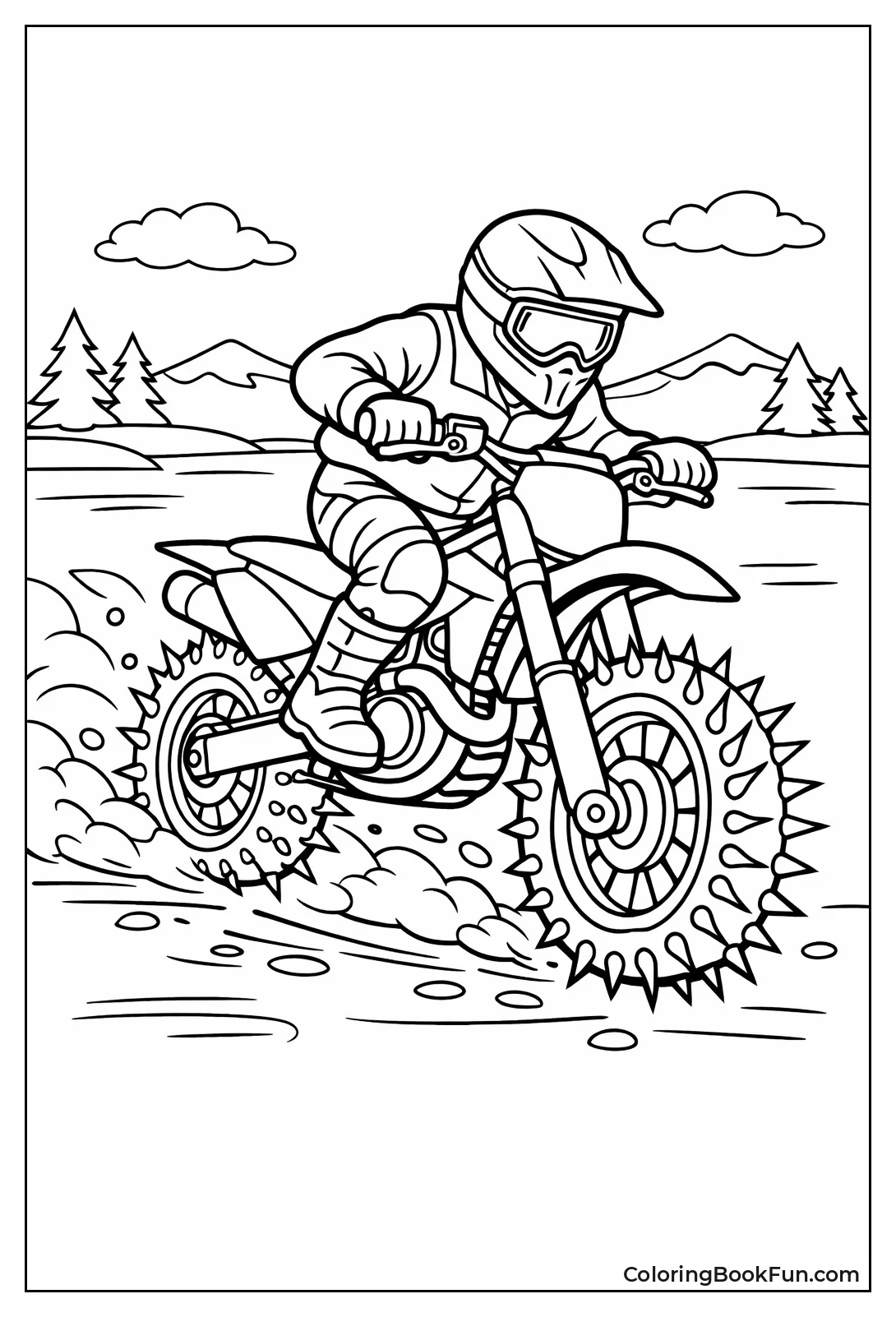 Spiked Tires Ice Race