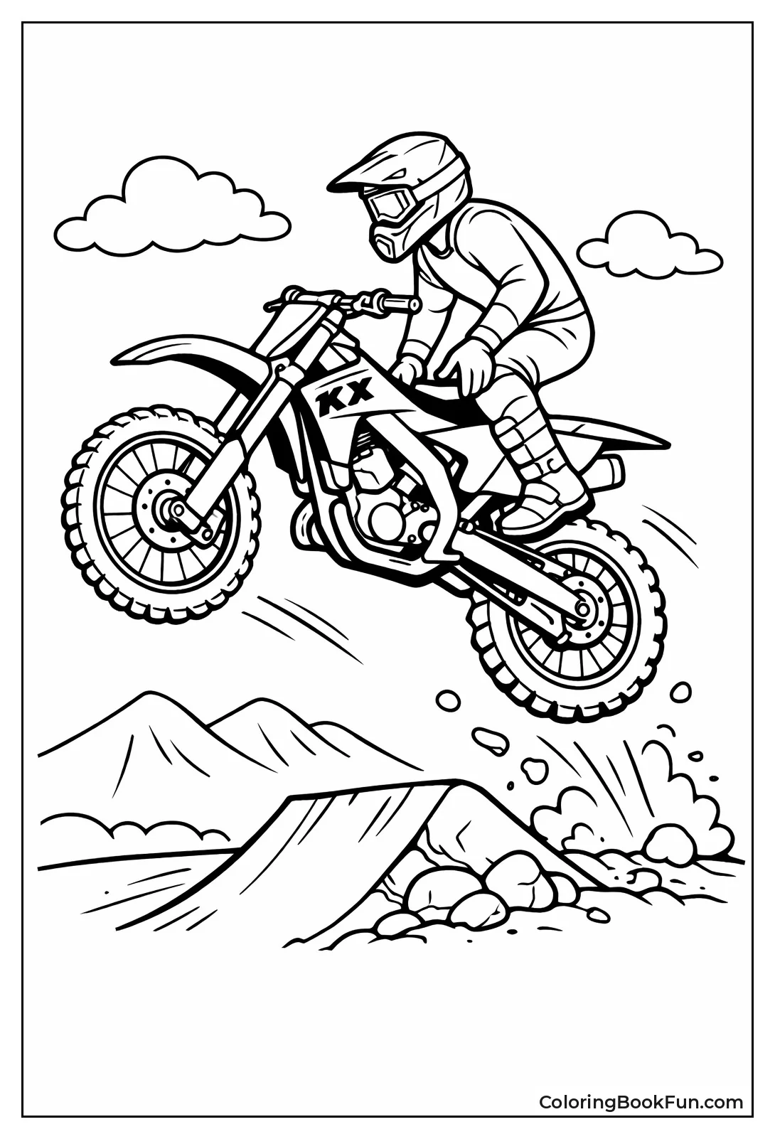 Kawasaki KX Launching Jump