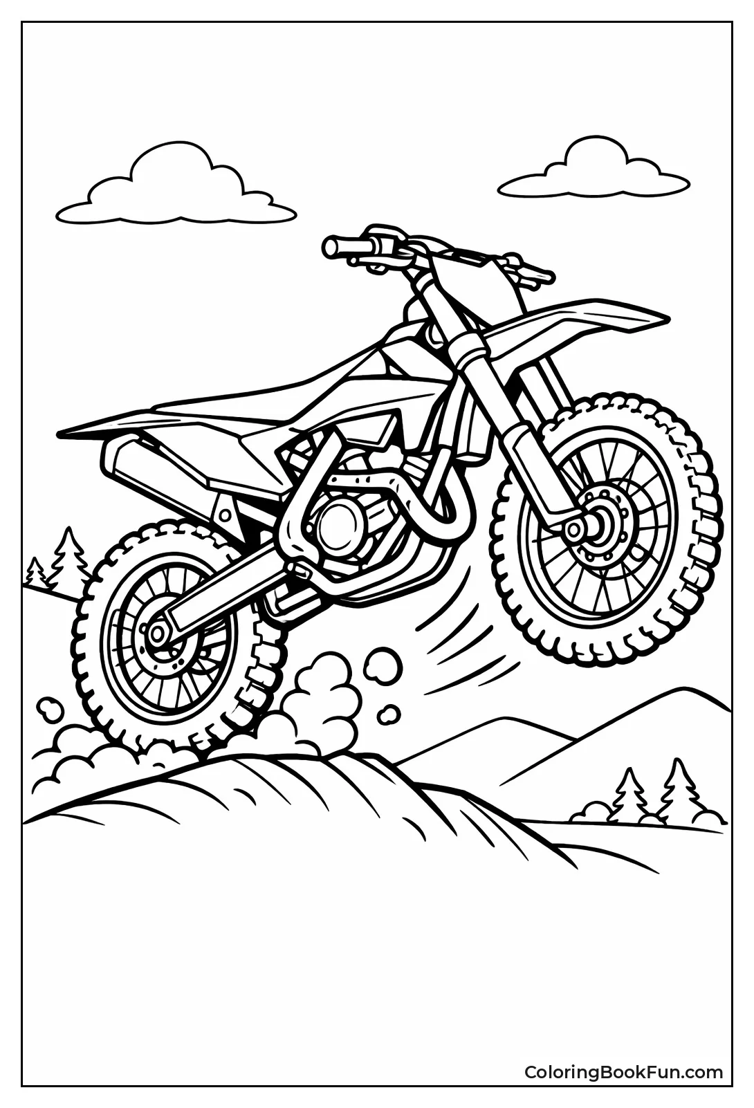 Orange KTM Action Bike