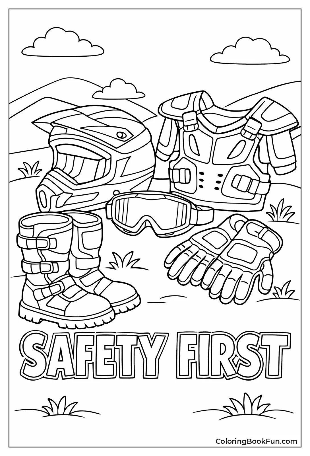 Safety Gear Helmet Boots