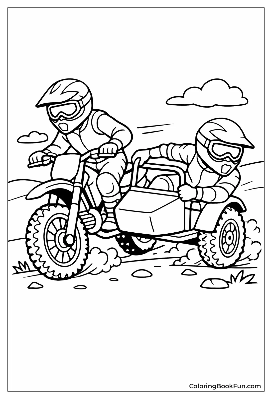 Sidecar Dirt Bike Duo