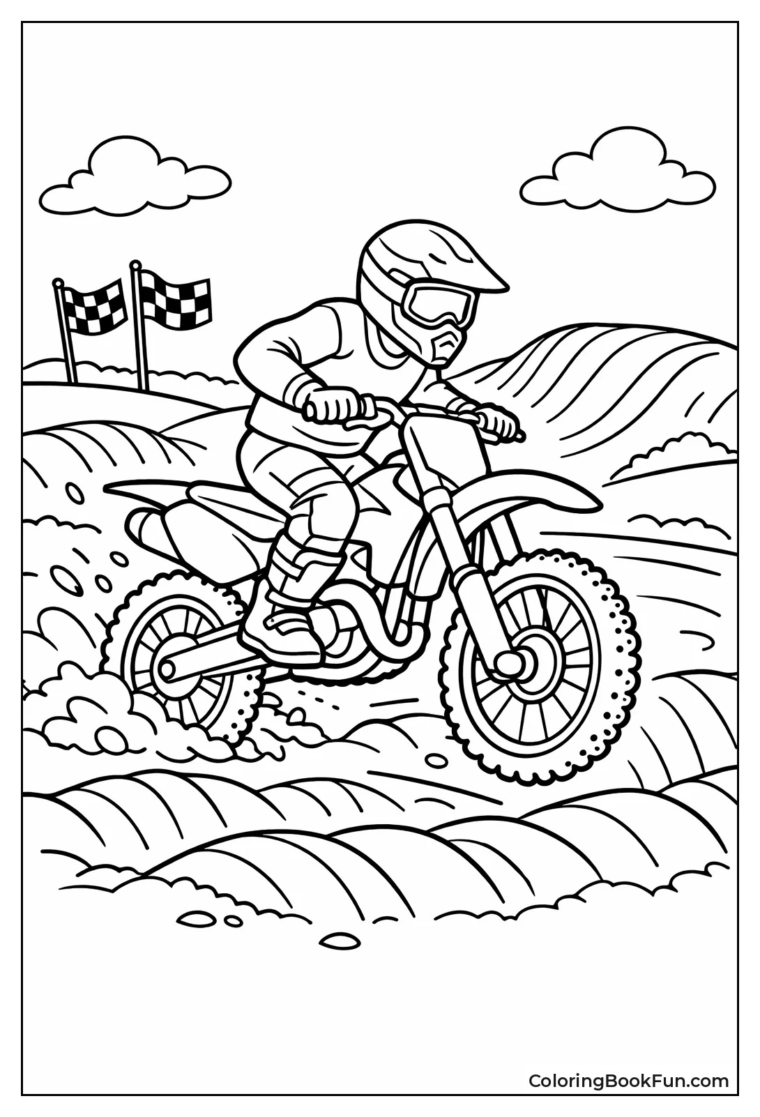 Rutted Track Dirt Bike