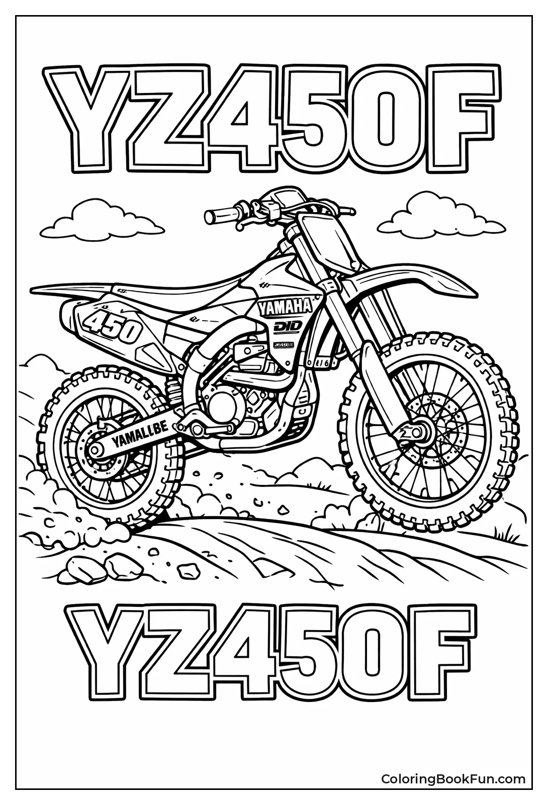 Yamaha YZ450F Motocross Bike