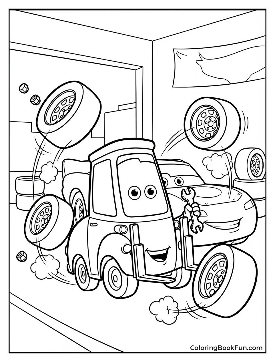 Guido Changes Tires Super Fast