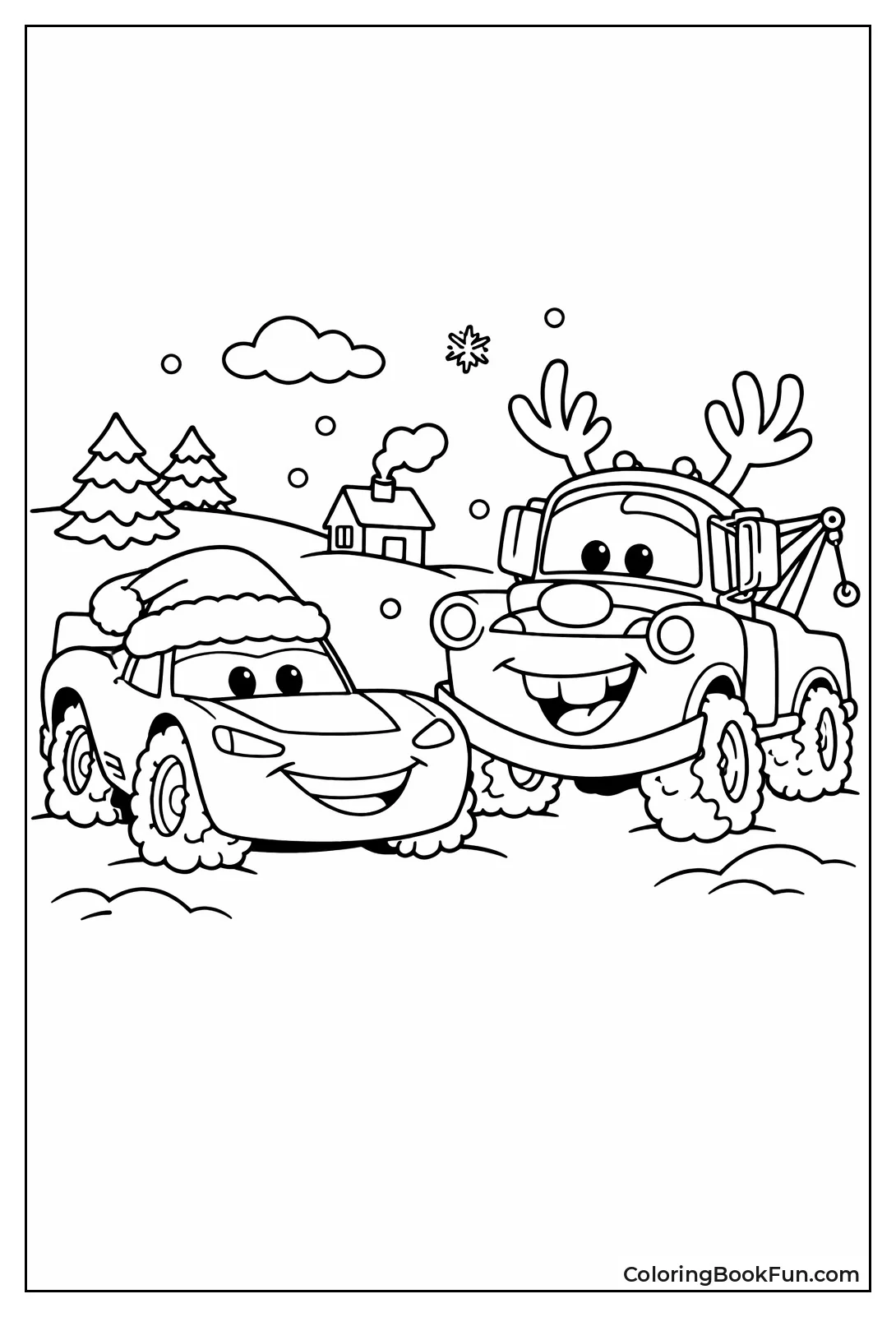 McQueen Santa Hat Mater Antlers