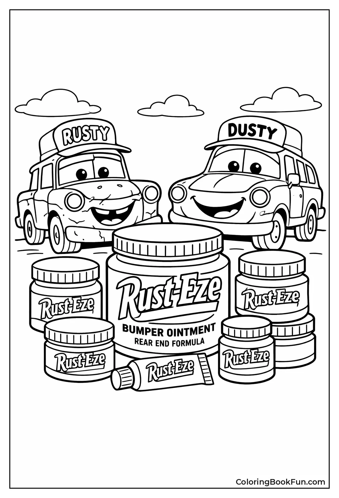 Rust-eze Jars with Rusty Cars