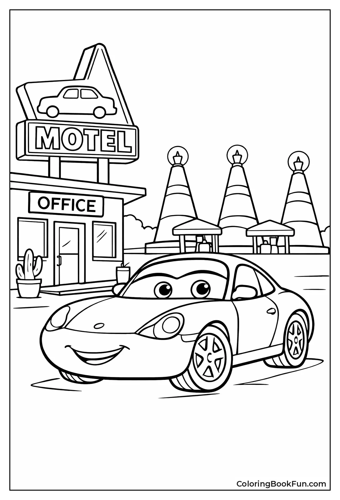 Sally Parked at Cozy Cone