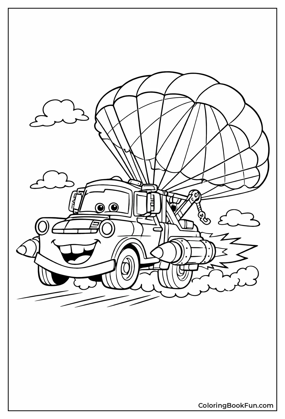 Spy Mater Launches Rocket Parachute