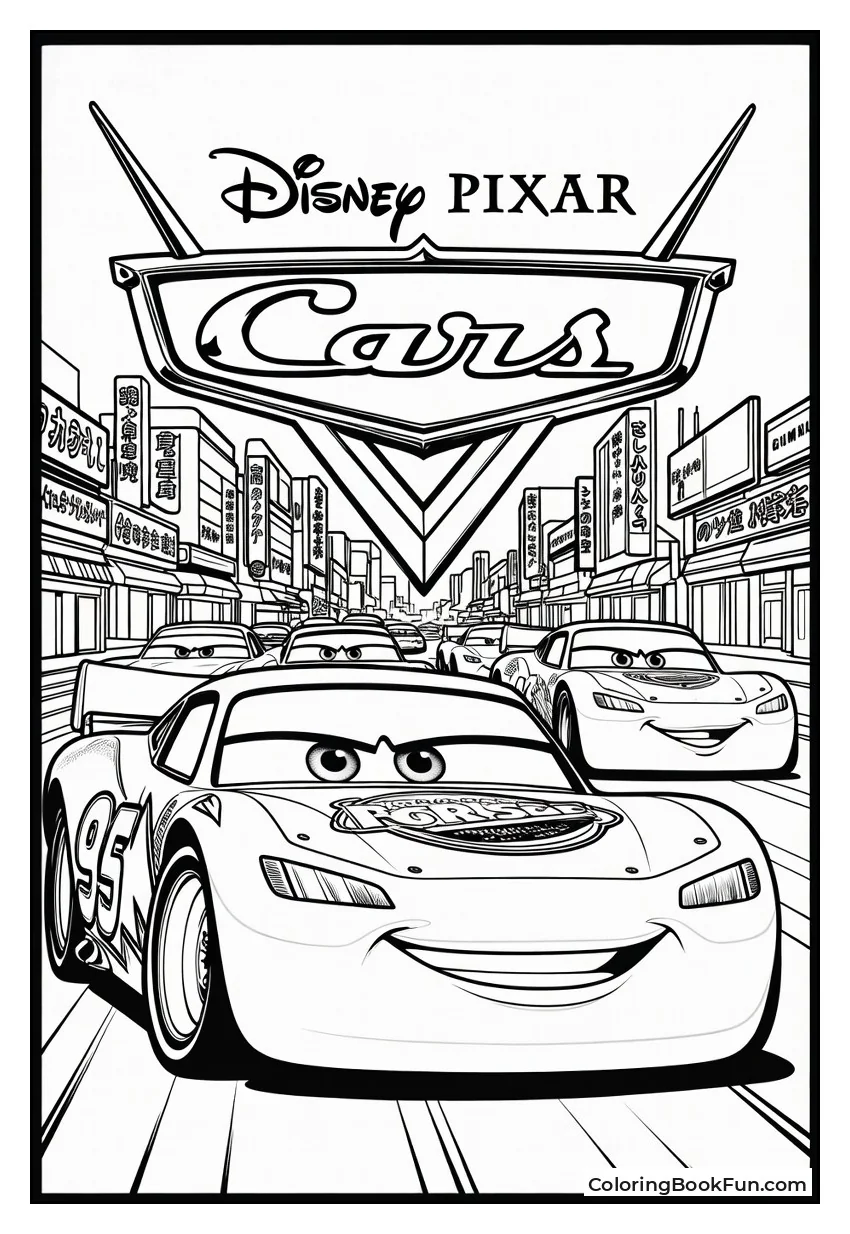 Racers Drift through Neon Tokyo